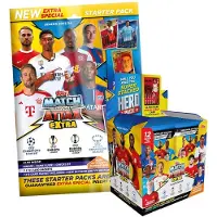Topps Match Attax Ligue des Champions 2023/24 EXTRA - Cartes à collectionner - 1 boîte de démarrage + 1 présentoir (36 boosters)
