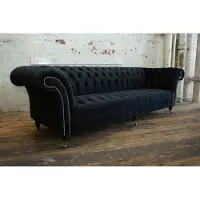 Xl Moebel Gmbh Chesterfield Textil Sofa 265cm Designer Couchen Couch Stoff Polster Textil