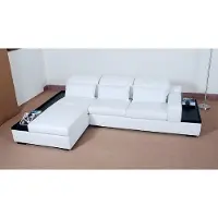 AEA Canapé d'angle relax multifonction, canapé d'angle, revêtement en cuir, ensemble de meubles rembourrés