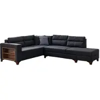 AEA Hochwertiges Ecksofa mit stabilem Holzrahmen und integrierten Ablageflächen