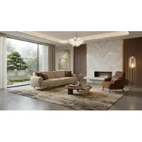 AEA Sofa Garnitur 4-Sitzer Sessel Modern Mehrfarbig Bequem Couch
