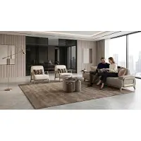 AEA Wohnzimmer Set Sofa 2 Sessel Beige Polstermöbel Design Luxus
