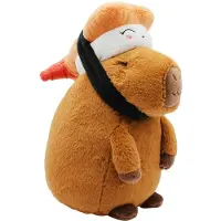 Joy toy Peluche capybara, motif sushi, 23 cm