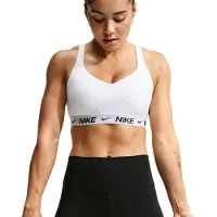 Nike Soutien-gorge de sport 'INDY' noir / blanc