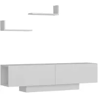 Skye Decor , Ekol - White, Meubles TV, blanc, 150 x 40 x 31,5 cm