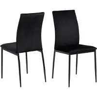 Giga Chaise de salle à manger Demina - noir
