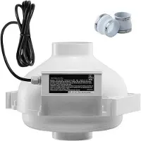 OEM Système de ventilation pour purification de l'air, diamètre 4-4,5 pouces, débit d'air de 190 CFM, modèle silencieux avec 2 fixations par vis
