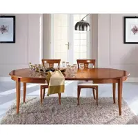 AEA Meubles italiens Designer Bois Table Siège Salle à manger 4x Chaise Garniture