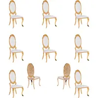 AEA Design 8x Stühle Gruppe Set Polster Esszimmer Stuhl Garnitur Sessel