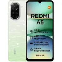 Xiaomi Redmi A5 4G (64 Go, Lac Vert, 6.88", Double SIM, 4G), Téléphone portable, Vert