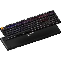 Keychron Clavier mécanique sans fil J5 QMK RGB, 100 % hot-swap avec pavé numérique - Super Red, noir