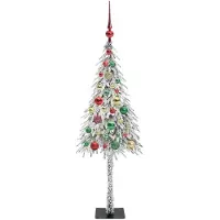 vidaXL Sapin de Noël avec 150 LEDs Blanc 120 cm PE et acier