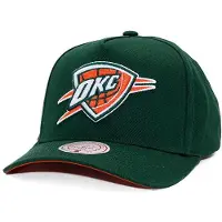 Mitchell & ness Casquette - NBA - Modèle Emerald Slam - Oklahoma City Thunder - Vert/Orange