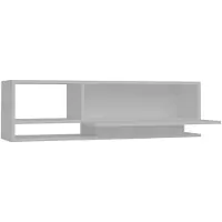 Dripio Meuble TV standard, 120 cm, en mélaminé, à fixer au mur, épaisseur 18 mm, avec plusieurs étagères