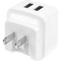 StarTech.com Chargeur mural USB à 2 ports - Haute puissance 17W / 3,4A - Chargeur de voyage international - Blanc - adaptateur secteur