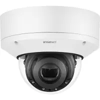 Hanwha Caméra dôme anti-vandalisme 2MP AI IR (1920 x 1080 Pixels), Caméra réseau, Blanc