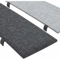 Dune Design Lot de 2 coussins de banc de brasserie en feutre 120 x 25 cm - 1 cm, réversibles, pour jardin ou chapiteau