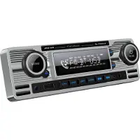 Ginza.se Auto Radio avec Bluetooth - 1 DIN - USB - 18 canaux de caractéristiques - look rétro (RMD120BT)