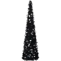 Syfax Sapin de Noël Pop-Up artificiel noir 150 cm PET