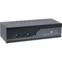 InLine Commutateur KVM Double moniteur à 4 voies, Commutateur KVM, Noir, Gris