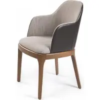 AEA Lehnstuhl Stuhl Polsterstuhl Moderne Design Textil Grau Esszimmer Luxus
