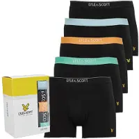 Lyle And Scott Vintage Boxers Jackson cinq-pack hommes - Noir/Multi