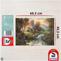 Schmidt Spiele Puzzle Chalet sur le Ruisseau - 1000 pièces