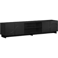 Syfax Support TV 180 x 34,5 x 40 cm, noir, en panneaux de particules
