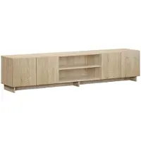 Syfax Support TV 180 x 34,5 x 40 cm, en panneaux de particules imitation chêne Sonoma