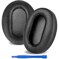 OEM Coussinets d'écoute élastiques - Remplacement pour MDR-1AM2 - Idéal pour le remplacement - Cuir protéiné - Noir - Coussinets d'écoute élastiques pour casque