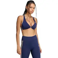 Adidas Soutien-gorge de sport bleu foncé / blanc naturel