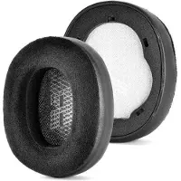 OEM Coussinets de rechange en tissu et en mousse à mémoire de forme pour les casques JBL E65, E65BTNC, LIVE650BTNC et LIVE660BTNC (noirs) - Confort, isolation sonore, durabilité