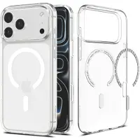 Spigen Coque Liquid Crystal MagSafe pour Apple iPhone 18 Pro Max / 17 Pro Max - Clear / White