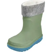 Playshoes Bottes en caoutchouc bleu / gris clair / olive
