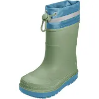 Playshoes Bottes en caoutchouc bleu clair / vert clair