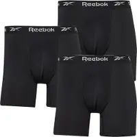 Reebok Caleçons Ainslie performance medium pack de trois hommes - Noir