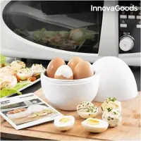 InnovaGoods Cuiseur à Oeufs - - Boilegg - Aluminium et PP - Capacité 4 oeufs - Design fonctionnel