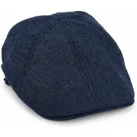 Suitable Flat Cap Wool Twill Navy