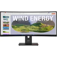 Lenovo ThinkVision T34WD-40 (3440 x 1440 pixels, 34"), Moniteur, Noir