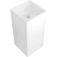 Mexen Xola-1 lavabo indépendant en conglomérat 40 x 40 cm, blanc mat - 26594000