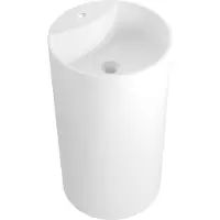 Mexen Ajax-02 lavabo sur pied en conglomérat 45 x 45 cm, blanc mat - 26514500