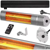 Monzana Chauffage radiant infrarouge 2000W Argenté