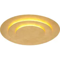Globo Lampe de plafond dorée Heda Ø 49cm