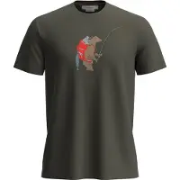Icebreaker - T-shirt en laine de mérinos à manches courtes - M Merino 150 Tech Lite SS Tee Bear Catch Dk Loden en Laine - Taille L - Vert