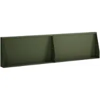 vidaXL Muret de soutènement, 2 pièces, 80 x 12 x 30 cm, acier, vert olive