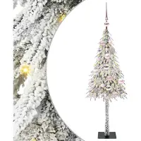 vidaXL Sapin de Noël avec 150 LED Blanc 120 cm PE et Acier