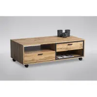 M2 Table basse Kollektion Panama, couleur marron, dimensions : 120 x 40 x 60 cm