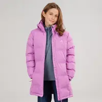 Trespass Manteau long matelassé à capuche imperméable tiffy filles - Deep Pink