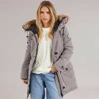 Brave Soul Parka en fausse fourrure Jacobs femmes - Gris