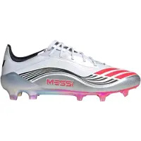 Adidas Chaussure de foot 'F50 Messi' canneberge / noir / argent / blanc